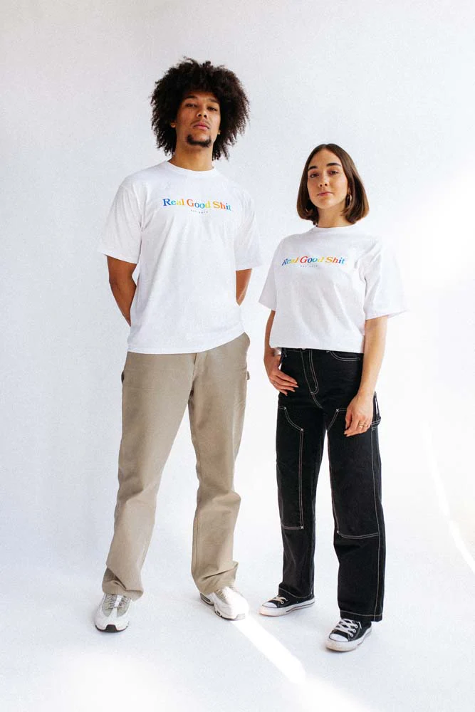 Multicolour Real Good Shit Tee (White) - Image 6